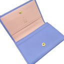 グッチ GUCCI ダブルG ‎456126 ライトブルー×ピンク レザー カードケース ゴールド金具 日本限定 名刺入れ
