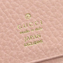 グッチ GUCCI ダブルG ‎456126 ライトブルー×ピンク レザー カードケース ゴールド金具 日本限定 名刺入れ