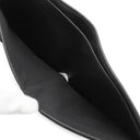 バレンシアガ BALENCIAGA MONACO BBロゴ コンパクト ウォレット ブラック レザー 二つ折り財布 シルバー金具 黒 小銭入れ