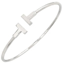 ティファニー Tiffany & Co Tワイヤー ホワイトゴールド K18WG ブレスレット T&Co. バングル
