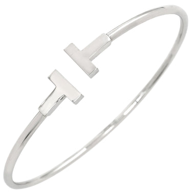 ティファニー Tiffany & Co Tワイヤー ホワイトゴールド K18WG ブレスレット T&Co. バングル