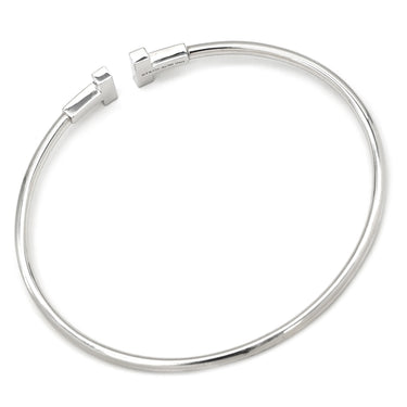 ティファニー Tiffany & Co Tワイヤー ホワイトゴールド K18WG ブレスレット T&Co. バングル