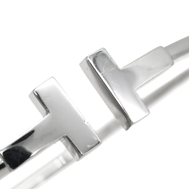 ティファニー Tiffany & Co Tワイヤー ホワイトゴールド K18WG ブレスレット T&Co. バングル