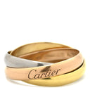 カルティエ Cartier トリニティSM B4086149 ホワイトゴールドXイエローゴールドXピンクゴールド K18WG K18YG K18PG #49(JP9) リング 指輪 3連 3カラー 3ゴールド18K 750 9号