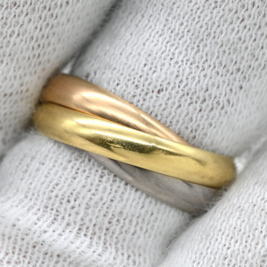 カルティエ Cartier トリニティSM B4086149 ホワイトゴールドXイエローゴールドXピンクゴールド K18WG K18YG K18PG #49(JP9) リング 指輪 3連 3カラー 3ゴールド18K 750 9号