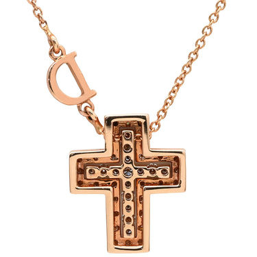 ダミアーニ DAMIANI ベルエポック ダイヤモンド XXS 20083570 ピンクゴールド K18PG ダイヤモンド ネックレス 18金 PG クロス 十字架 ペンダント