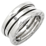 ブルガリ BVLGARI ビーゼロワン B-zero1 2バンドリング ホワイトゴールド K18WG #51(JP11) リング 指輪 750 18金 18K WG 10.5号