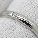 カルティエ Cartier ウエディング バンドリング 1Pダイヤ B4083500 プラチナシルバー Pt950 ダイヤモンド #49(JP9) リング 指輪 プラチナ 甲丸リング シンプル 9号