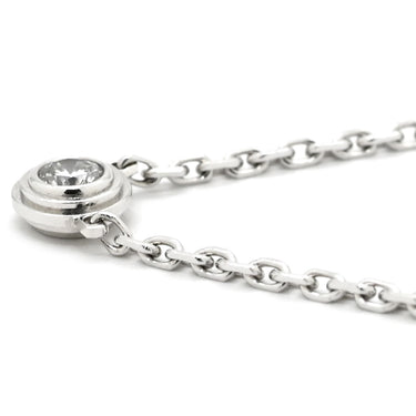 カルティエ Cartier ダムール XS ホワイトゴールド K18WG ダイヤモンド ネックレス ダイヤモンド 18K Au750 WG ディアマンレジェ