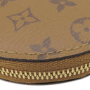 ルイヴィトン Louis Vuitton モノグラムリバース ショルダー J02522 ブラック キャンバス モノグラムリバースキャンバス ショルダーストラップ ゴールド金具 コインケース付
