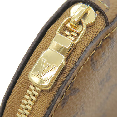 ルイヴィトン Louis Vuitton モノグラムリバース ショルダー J02522 ブラック キャンバス モノグラムリバースキャンバス ショルダーストラップ ゴールド金具 コインケース付