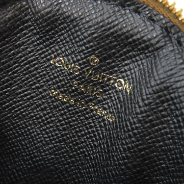ルイヴィトン Louis Vuitton モノグラムリバース ショルダー J02522 ブラック キャンバス モノグラムリバースキャンバス ショルダーストラップ ゴールド金具 コインケース付