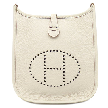 エルメス HERMES エヴリンTPM ロング クレ トリヨンクレマンス ショルダーバッグ ゴールド金具 新品 未使用 2026年製 オフホワイト