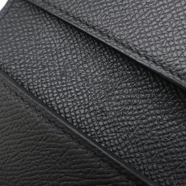 エルメス HERMES ベアン コンビネ ブラック ヴォーエプソン 三つ折り財布 ブラック金具 ソーブラック モノクローム