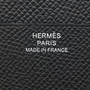 エルメス HERMES ベアン コンビネ ブラック ヴォーエプソン 三つ折り財布 ブラック金具 ソーブラック モノクローム