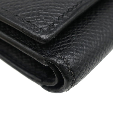 エルメス HERMES ベアン コンビネ ブラック ヴォーエプソン 三つ折り財布 ブラック金具 ソーブラック モノクローム