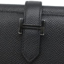 エルメス HERMES ベアン コンビネ ブラック ヴォーエプソン 三つ折り財布 ブラック金具 ソーブラック モノクローム