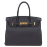 エルメス HERMES バーキン30 キャバン トゴ ハンドバッグ ゴールド金具 濃紺
