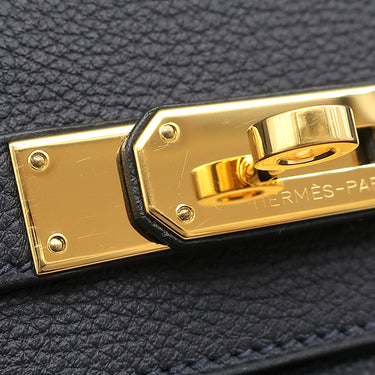 エルメス HERMES バーキン30 キャバン トゴ ハンドバッグ ゴールド金具 濃紺