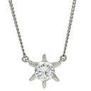 ノンブランド NON BRAND ダイヤモンド 0.647ct ペンダント プラチナシルバー Pt850 ダイヤモンド ネックレス 1粒 1石 ラウンドブリリアントカット
