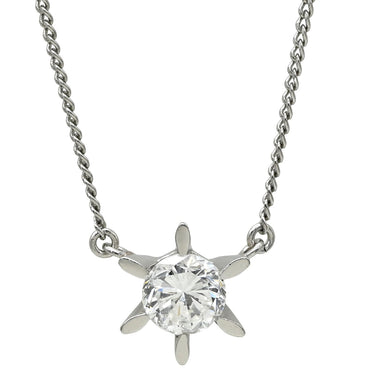 ノンブランド NON BRAND ダイヤモンド 0.647ct ペンダント プラチナシルバー Pt850 ダイヤモンド ネックレス 1粒 1石 ラウンドブリリアントカット