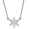 ノンブランド NON BRAND ダイヤモンド 0.647ct ペンダント プラチナシルバー Pt850 ダイヤモンド ネックレス 1粒 1石 ラウンドブリリアントカット