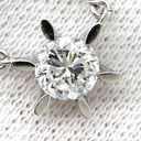 ノンブランド NON BRAND ダイヤモンド 0.647ct ペンダント プラチナシルバー Pt850 ダイヤモンド ネックレス 1粒 1石 ラウンドブリリアントカット