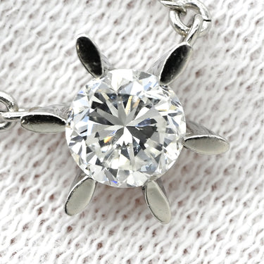 ノンブランド NON BRAND ダイヤモンド 0.647ct ペンダント プラチナシルバー Pt850 ダイヤモンド ネックレス 1粒 1石 ラウンドブリリアントカット