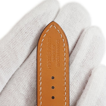 エルメス HERMES 純正 アップルウォッチ 38 40 41mm用 エタン べトン レザー ステンレススチール 腕時計パーツ ヴォースイフト ドゥブルトゥール ベルト 32ｍｍ 尾錠付き