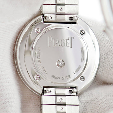 腕時計 ピアジェ PIAGET ポセション G0A48380 クオーツ レディース 純正ダイヤ シルバー サンレイ 回転ベゼル
