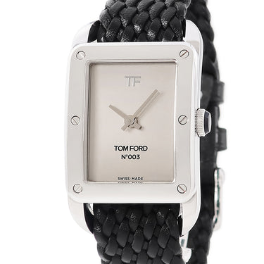 腕時計 トムフォード TOM FORD N.003 タイムピースシリーズ TFT003 003 クオーツ メンズ シルバー 角型 レクタンギュラー