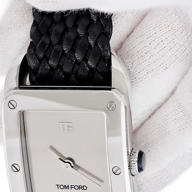 腕時計 トムフォード TOM FORD N.003 タイムピースシリーズ TFT003 003 クオーツ メンズ シルバー 角型 レクタンギュラー