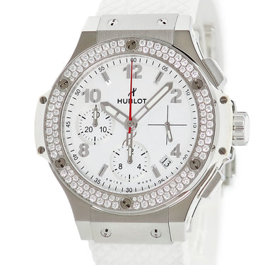 腕時計 ウブロ HUBLOT ビッグバン スチール ホワイト ダイヤモンド 342.SE.230.RW.114 自動巻き メンズ 純正ダイヤ デイト