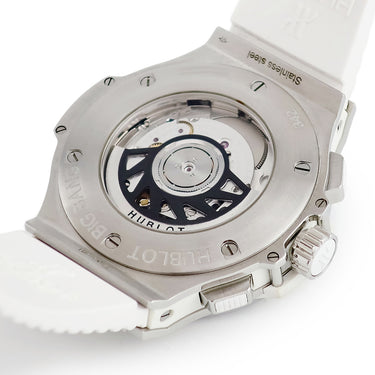 腕時計 ウブロ HUBLOT ビッグバン スチール ホワイト ダイヤモンド 342.SE.230.RW.114 自動巻き メンズ 純正ダイヤ デイト