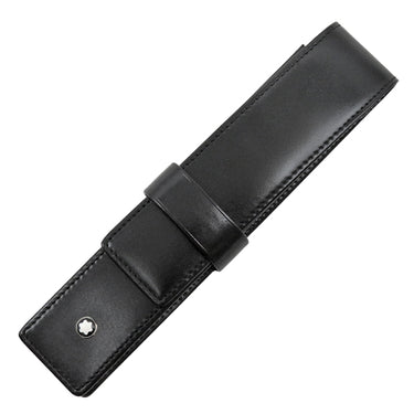 モンブラン Montblanc マイスターシュテュック クラスプ付きペンケース 1本用 ブラック レザー ペンケース 黒 ペン入れ 1本 1本差し