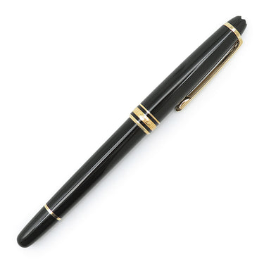 モンブラン Montblanc マイスターシュテュック クラシック ローラーボール ブラック×ゴールド メタル プレシャスレジン ボールペン ゴールド金具 黒インク インク切れ