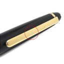 モンブラン Montblanc マイスターシュテュック クラシック ローラーボール ブラック×ゴールド メタル プレシャスレジン ボールペン ゴールド金具 黒インク インク切れ
