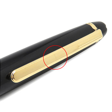 モンブラン Montblanc マイスターシュテュック クラシック ローラーボール ブラック×ゴールド メタル プレシャスレジン ボールペン ゴールド金具 黒インク インク切れ