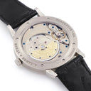腕時計 ランゲ&ゾーネ LANGE&SOHNE グランド サクソニア 307.029/LS3073AD 自動巻き メンズ OH済 K18WG無垢 ブラック スモールセコンド