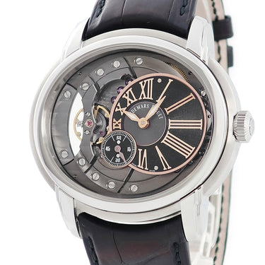 腕時計 オーデマピゲ AUDEMARS PIGUET ミレネリー 4101 15350ST.OO.D002CR.01 自動巻き メンズ OH済 スケルトン ローマン オフセンター