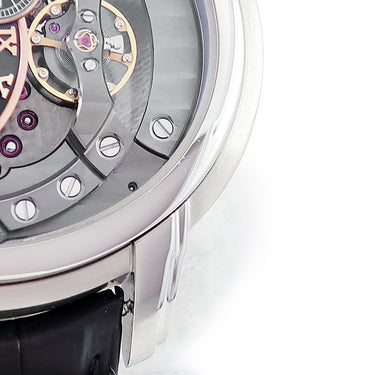 腕時計 オーデマピゲ AUDEMARS PIGUET ミレネリー 4101 15350ST.OO.D002CR.01 自動巻き メンズ OH済 スケルトン ローマン オフセンター