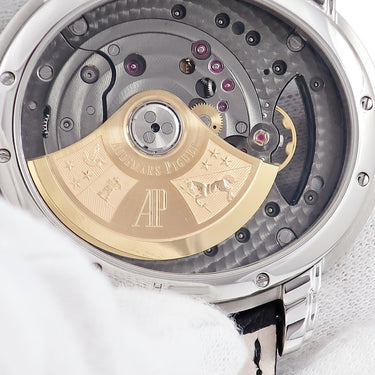 腕時計 オーデマピゲ AUDEMARS PIGUET ミレネリー 4101 15350ST.OO.D002CR.01 自動巻き メンズ OH済 スケルトン ローマン オフセンター