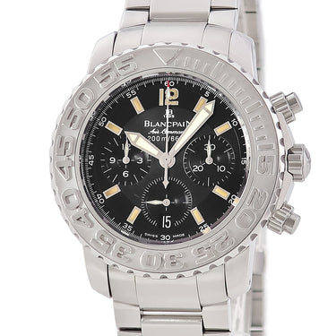 腕時計 ブランパン BLANCPAIN トリロジー エアーコマンド 2285F-1130-71 自動巻き メンズ ブラック 黒 逆回転防止ベゼル クロノグラフ