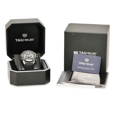 腕時計 タグホイヤー TAG Heuer カレラ キャリバー ホイヤー02T トゥールビヨン CAR5A8Y.FC6377 自動巻き メンズ 新品同様 クロノグラフ