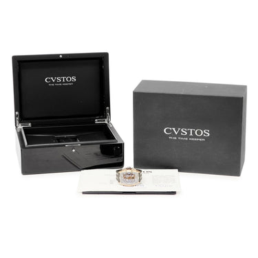 腕時計 クストス CVSTOS チャレンジ クロノ2 ブランカード CVT-CHR2 5NTT 自動巻き メンズ K18RG×Ti コンビ デイト スモールセコンド