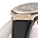 腕時計 ウブロ HUBLOT ビッグバン ワンクリック キングゴールド パヴェ 465.OX.1180.RX.1604 自動巻き メンズ 純正ダイヤ ブラック