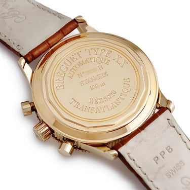 腕時計 ブレゲ BREGUET タイプXX トランスアトランティック 3820BA/A2/3W6 自動巻き メンズ K18YG無垢 フライバック クロノグラフ