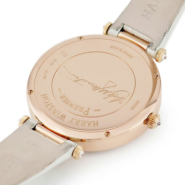 腕時計 ハリーウィンストン Harry Winston プルミエール ムーンフェイズ PRNQMP36RR001 クオーツ レディース K18RG無垢 純正ダイヤ シェル