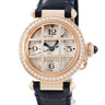 腕時計 カルティエ Cartier パシャ ドゥ カルティエ WJPA0020 自動巻き レディース K18RG無垢 純正ダイヤ グリッド ギョウシェ