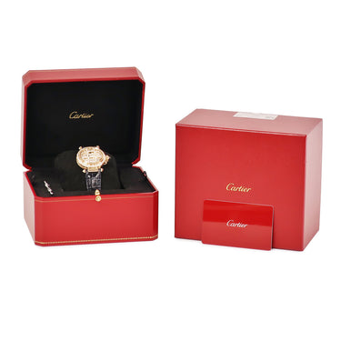 腕時計 カルティエ Cartier パシャ ドゥ カルティエ WJPA0020 自動巻き レディース K18RG無垢 純正ダイヤ グリッド ギョウシェ
